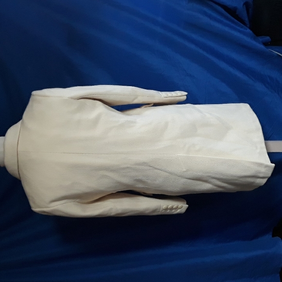 Jones Studio Cream Ivory Wool Pea Coat - Picture 7 of 14